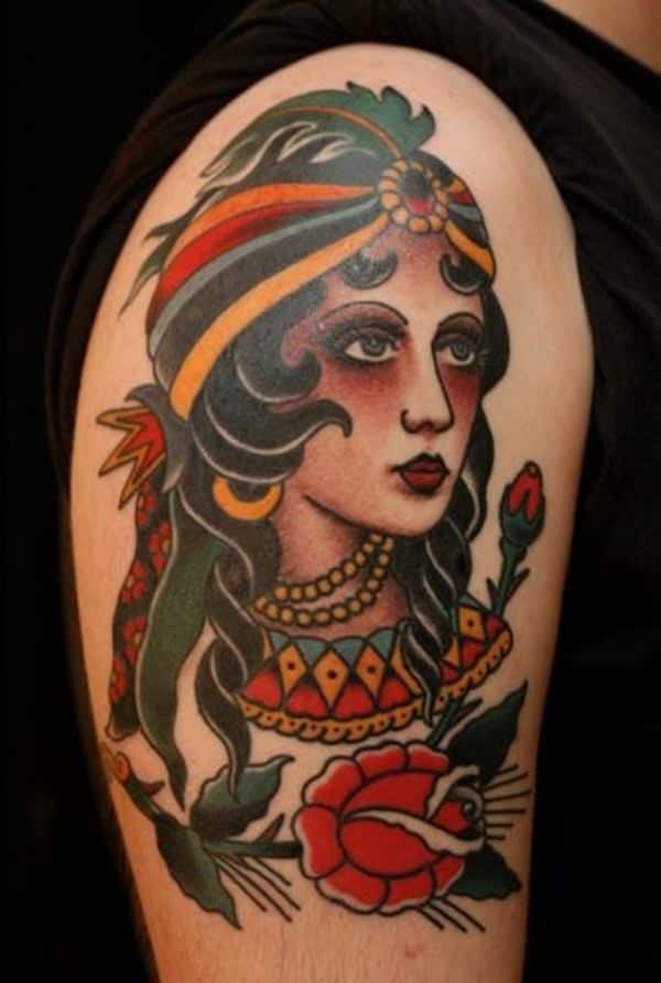 Gypsy tattoo design, idea 50
