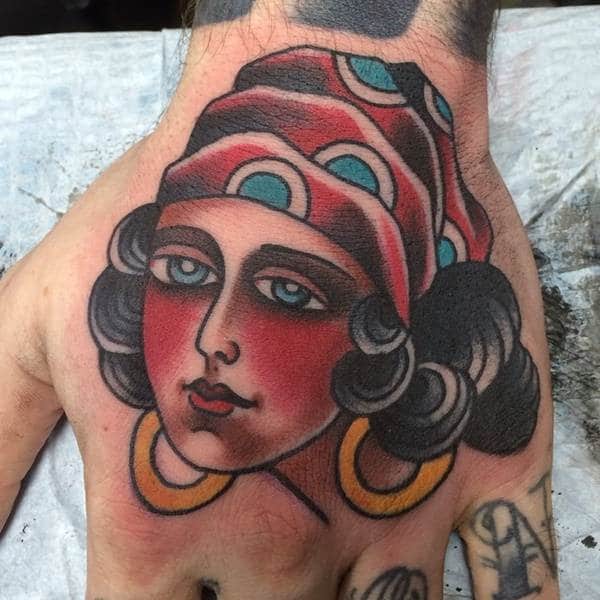 Gypsy tattoo design, idea 6