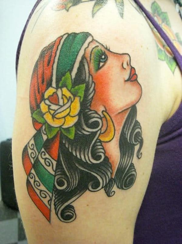 Gypsy tattoo design, idea 51