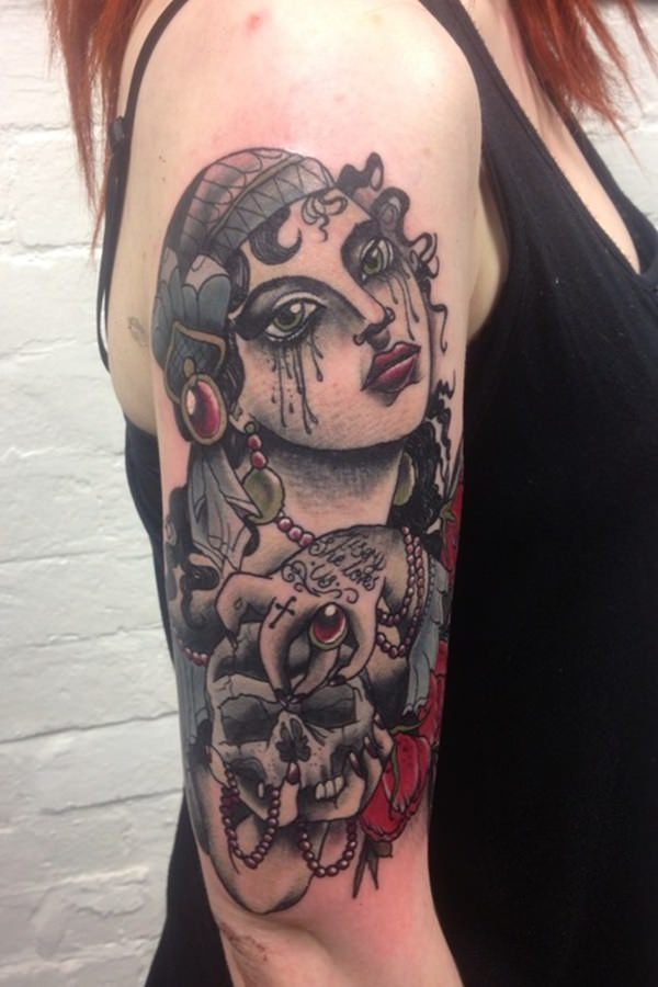 Gypsy tattoo design, idea 21