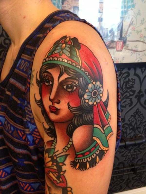 Gypsy tattoo design, idea 52