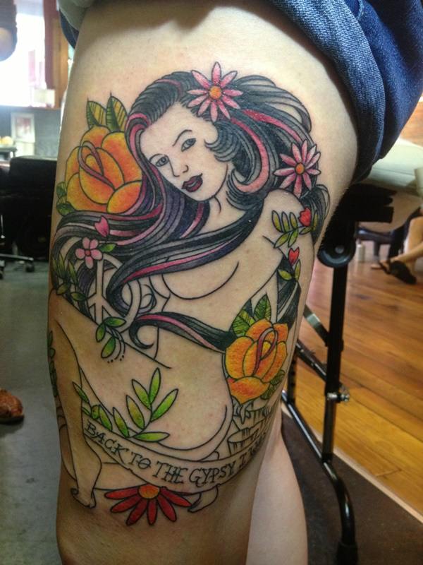 Gypsy tattoo design, idea 25