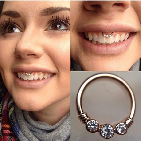 Smiley piercing 44 peeps who are rocking their smile tips design, idea 36