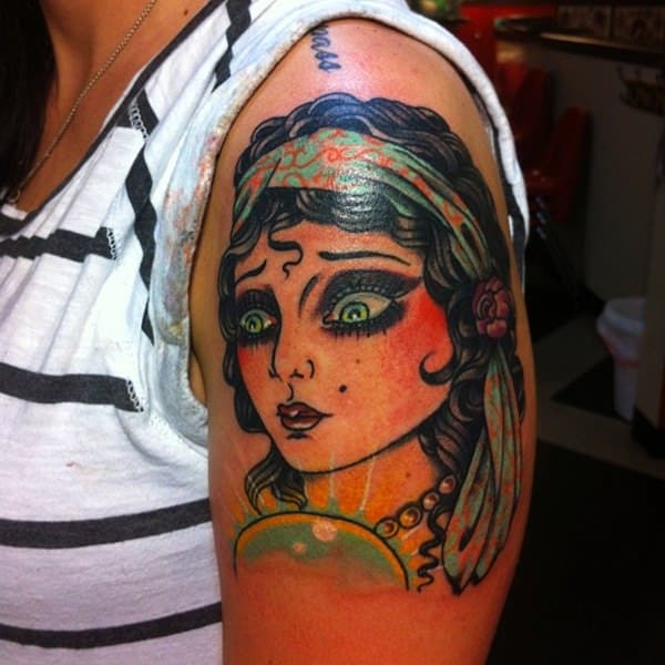 Gypsy tattoo design, idea 27