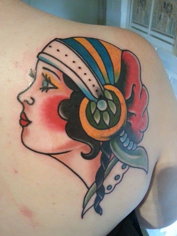 Gypsy tattoo design, idea 28
