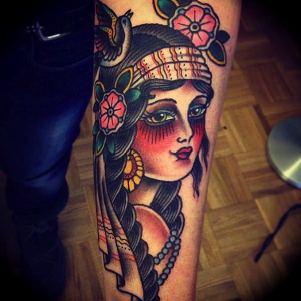Gypsy tattoo design, idea 31