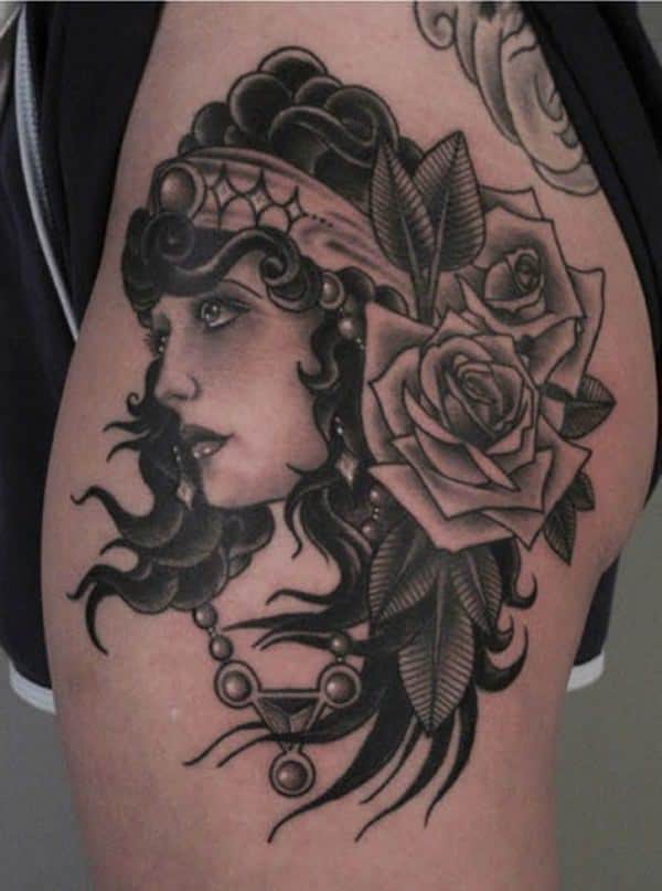 Gypsy tattoo design, idea 48
