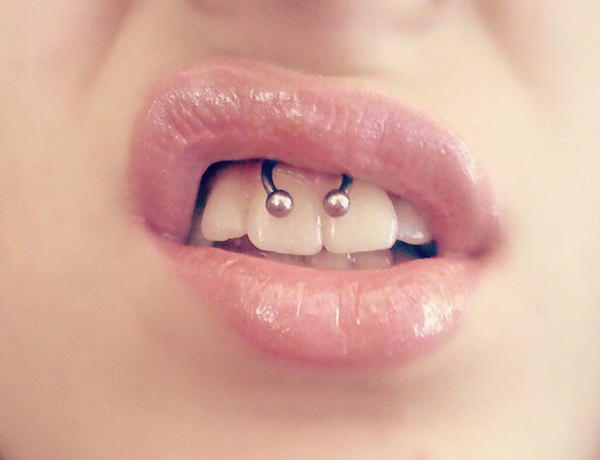 Smiley piercing 44 peeps who are rocking their smile tips design, idea 13
