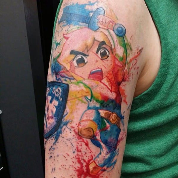 Zelda triforce tattoo design, idea 23