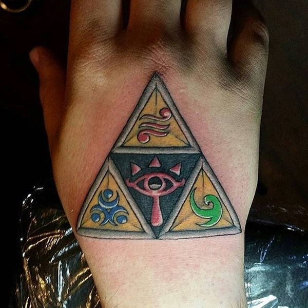 Zelda triforce tattoo design, idea 27