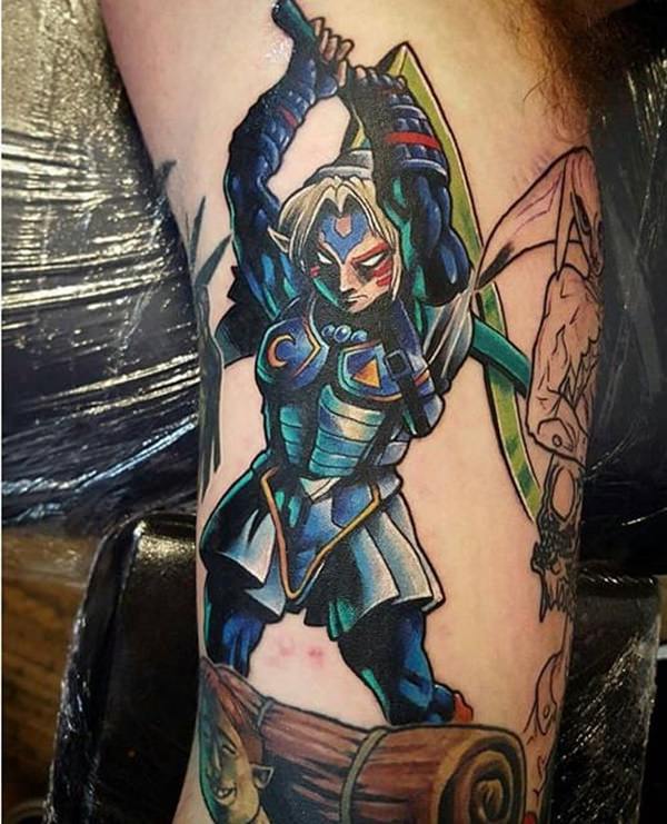 Zelda triforce tattoo design, idea 29