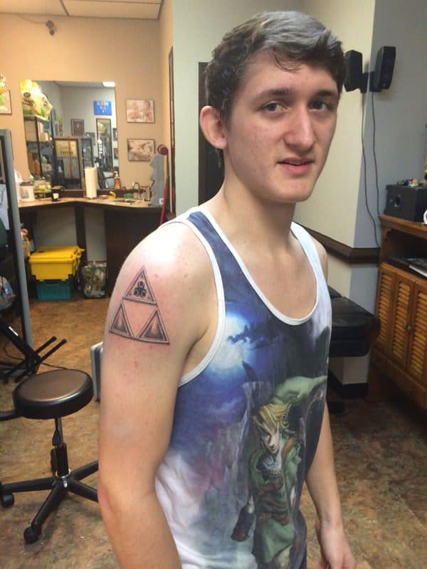 Zelda triforce tattoo design, idea 31