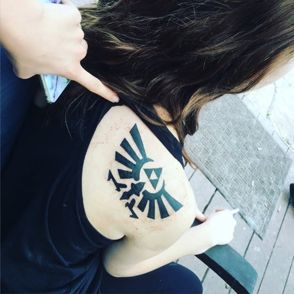 Zelda triforce tattoo design, idea 32