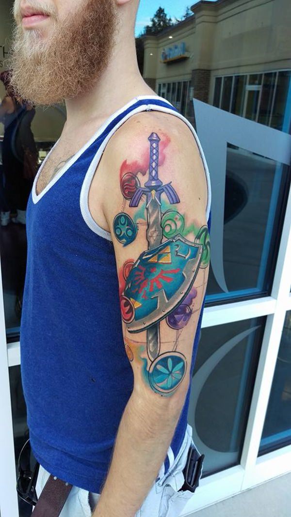 Zelda triforce tattoo design, idea 34
