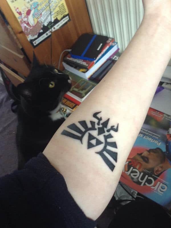 Zelda triforce tattoo design, idea 37