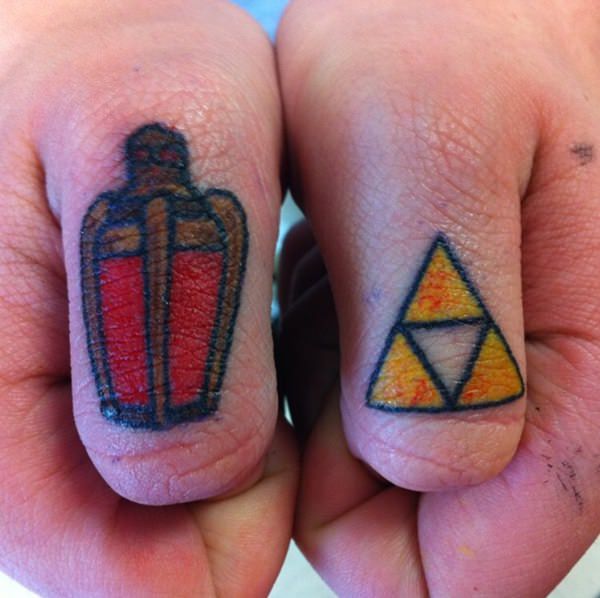 Zelda triforce tattoo design, idea 39