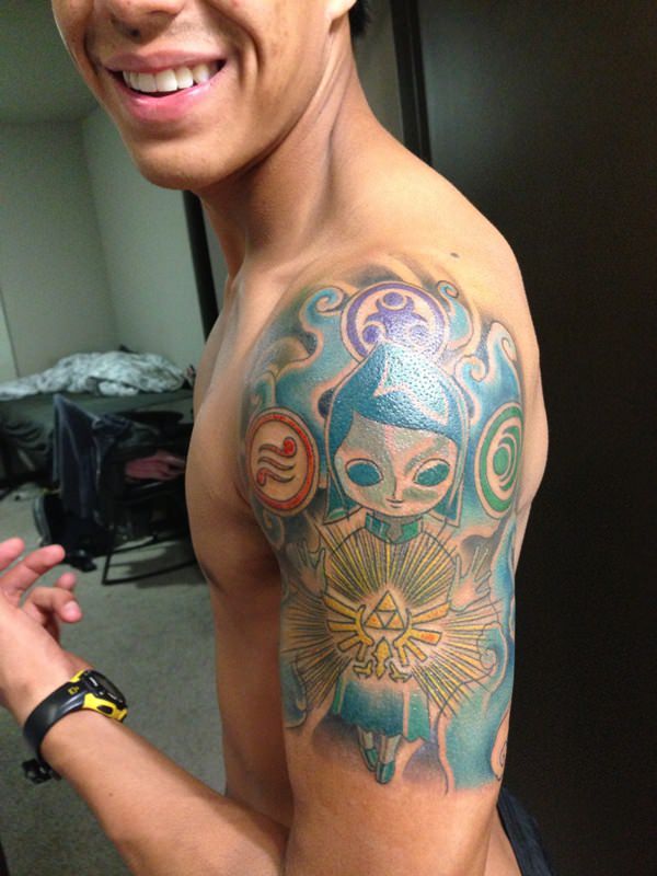 Zelda triforce tattoo design, idea 46