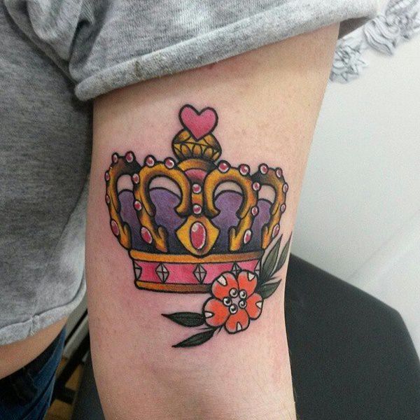 King and queen tattoos design, idea 22
