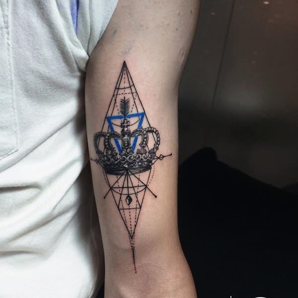 King and queen tattoos design, idea 23