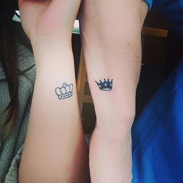 King and queen tattoos design, idea 32