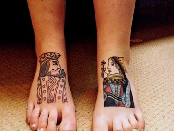 King and queen tattoos design, idea 35