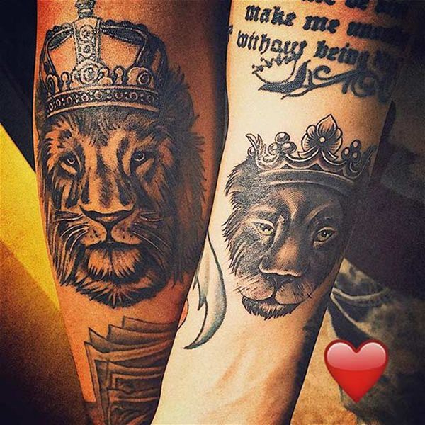 King and queen tattoos design, idea 39