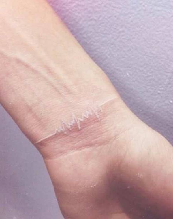 Heartbeat tattoos design, idea 14