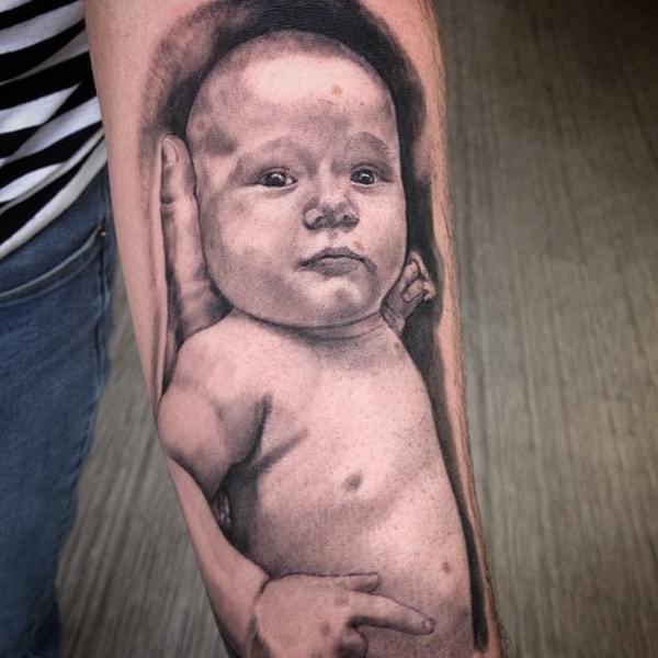 Baby tattoo designs for mom design, idea 17