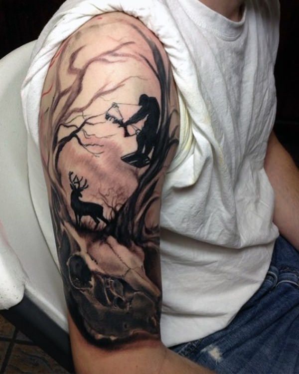 Hunting tattoos design, idea 20