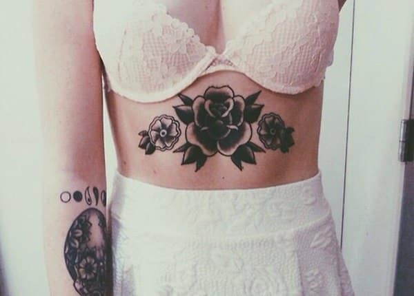Sternum tattoos design, idea 28
