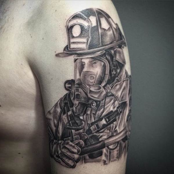 Firefighter tattoos design, idea 27