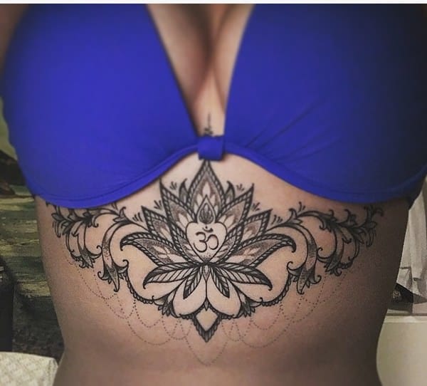 Sternum tattoos design, idea 30