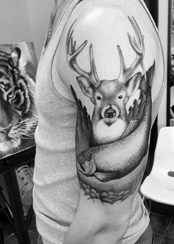 Hunting tattoos design, idea 23