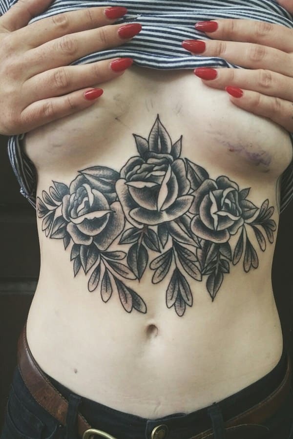 Sternum tattoos design, idea 32