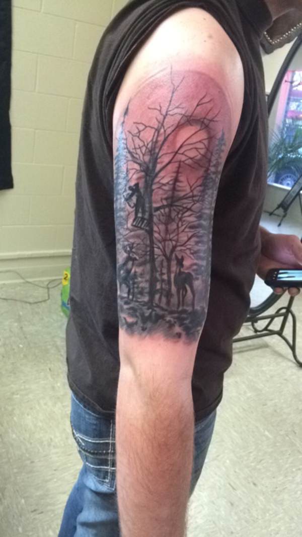Hunting tattoos design, idea 26