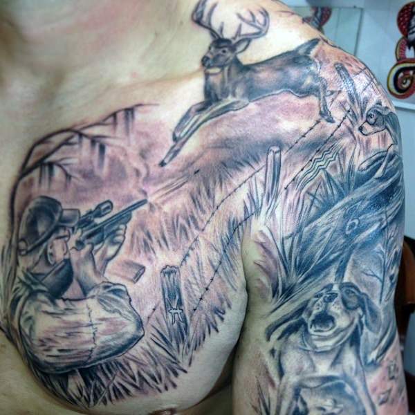 Hunting tattoos design, idea 28