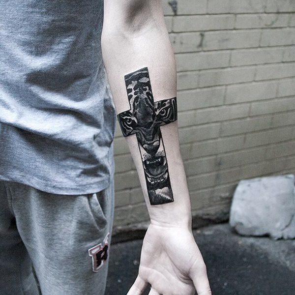 Cross tattoo design, idea 32