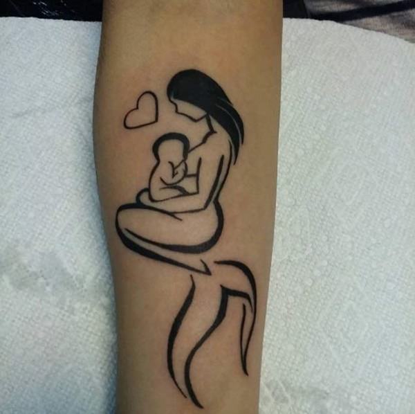Baby tattoo designs for mom design, idea 7