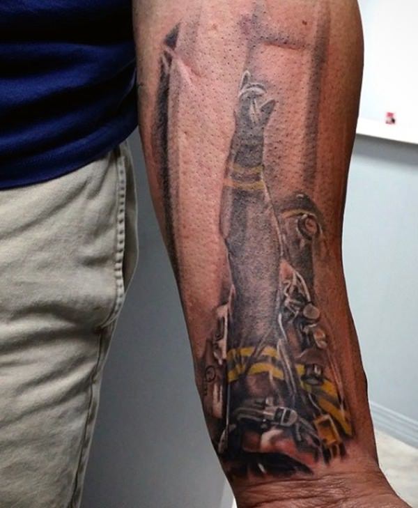 Firefighter tattoos design, idea 14