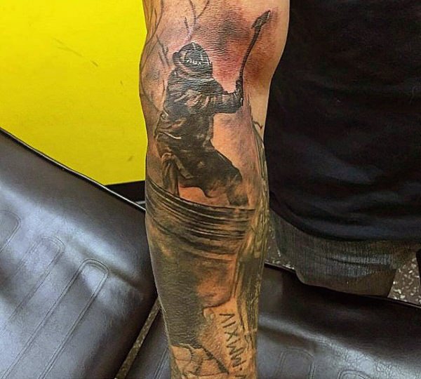 Firefighter tattoos design, idea 7