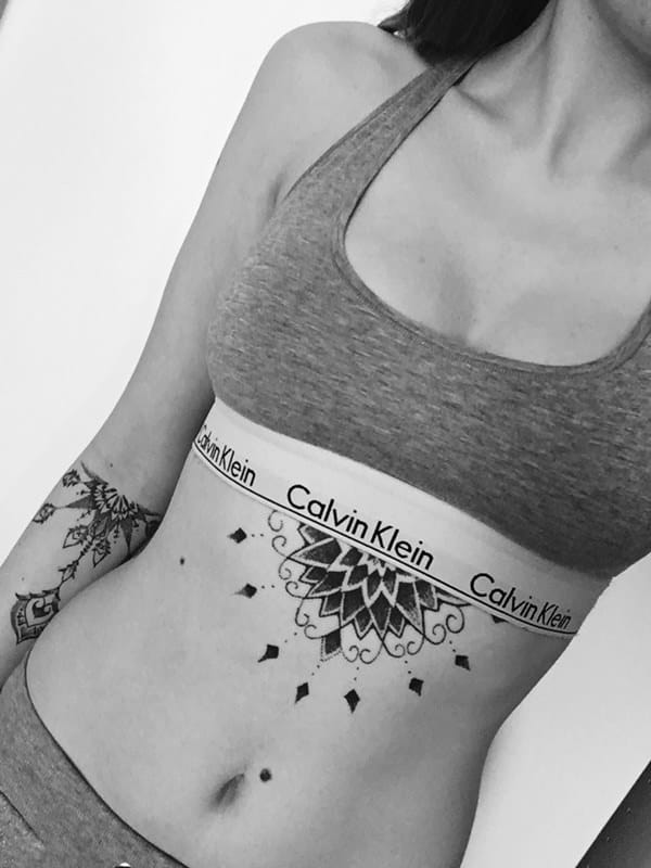 Sternum tattoos design, idea 37