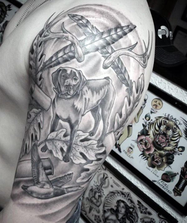Hunting tattoos design, idea 31