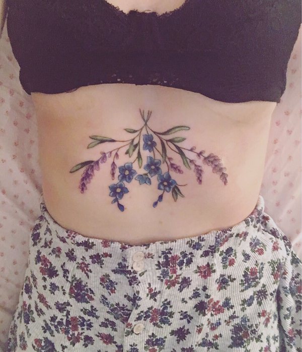 Sternum tattoos design, idea 38