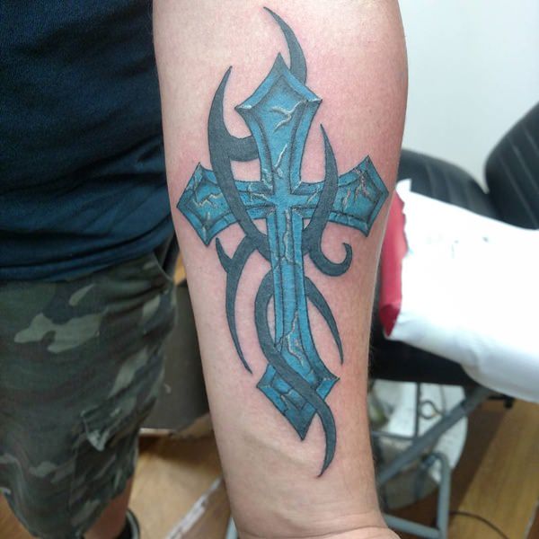 Cross tattoo design, idea 57