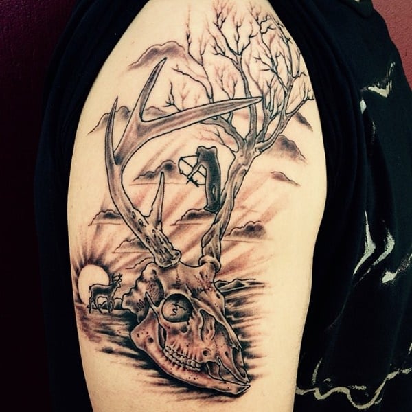 Hunting tattoos design, idea 34