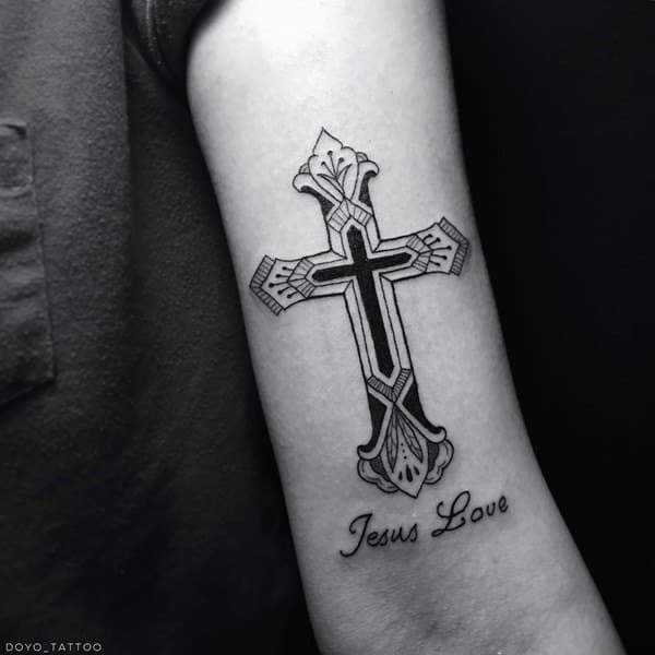 Cross tattoo design, idea 59