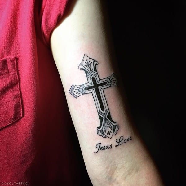 Cross tattoo design, idea 60