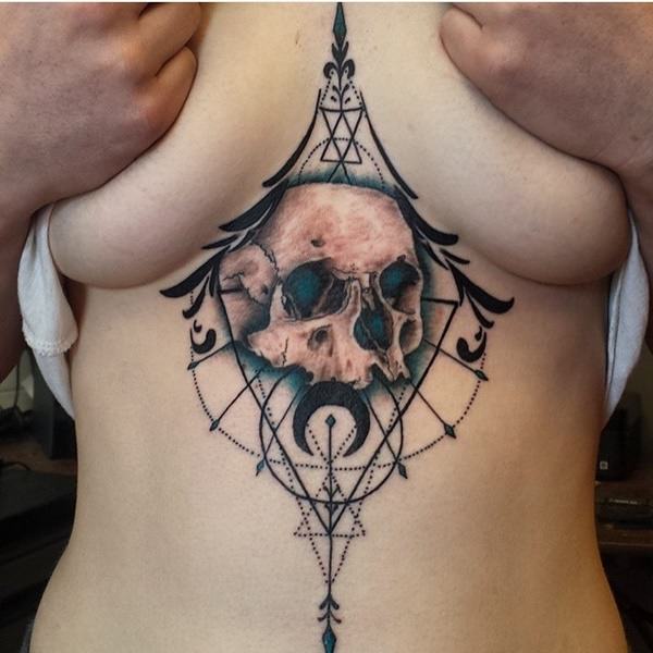 Sternum tattoos design, idea 41