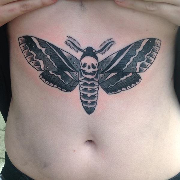 Sternum tattoos design, idea 42