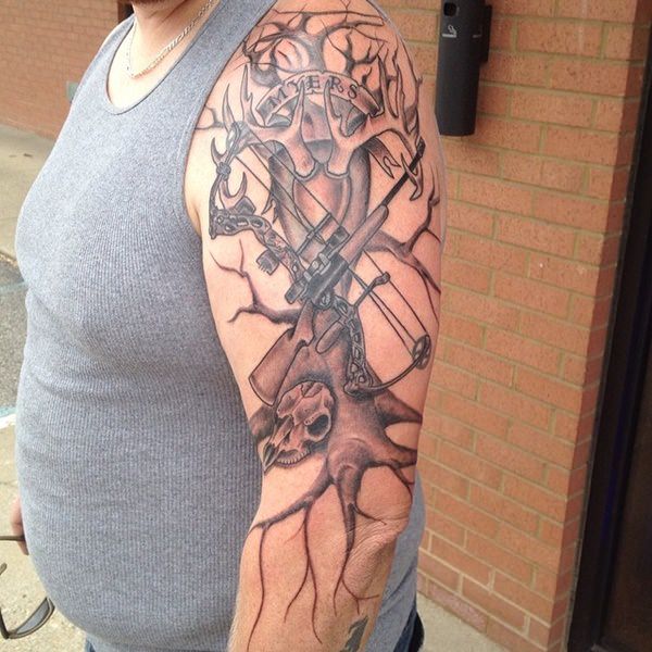 Hunting tattoos design, idea 39